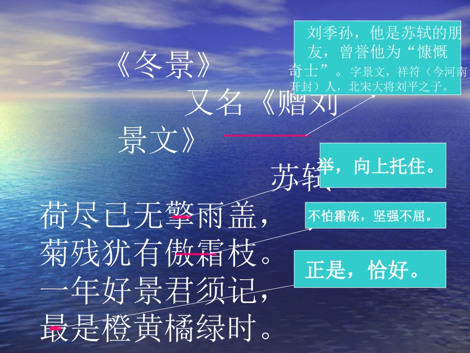 《冬景》PPT课件_第2页