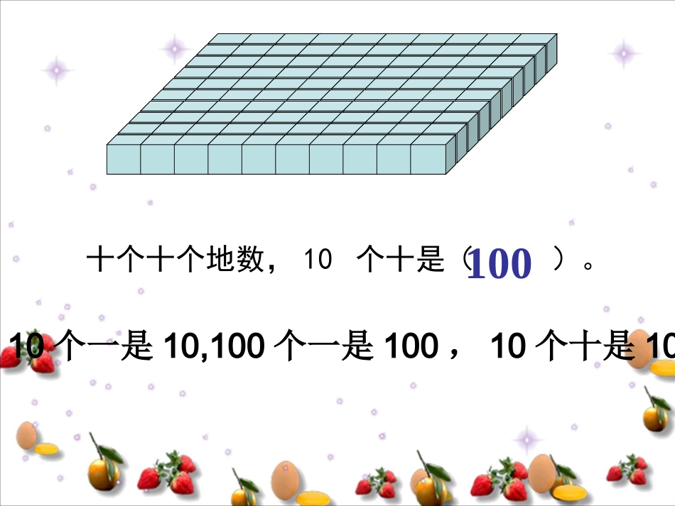 人教新课标数学一年级下册《100以内数的认识整理和复习》PPT课件_第3页