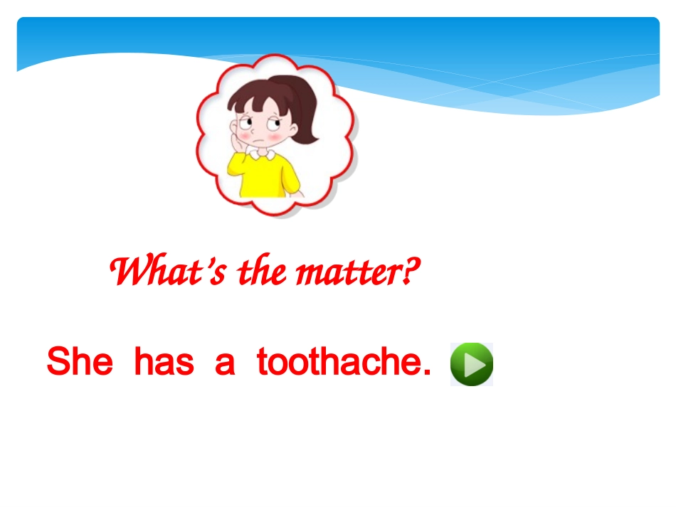 新人教版八年级英语下册unit1_What's_the_matter_Section_A-2课件_第3页