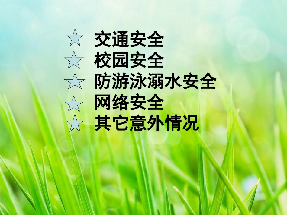 《春季安全教育第一课》PPT_第3页