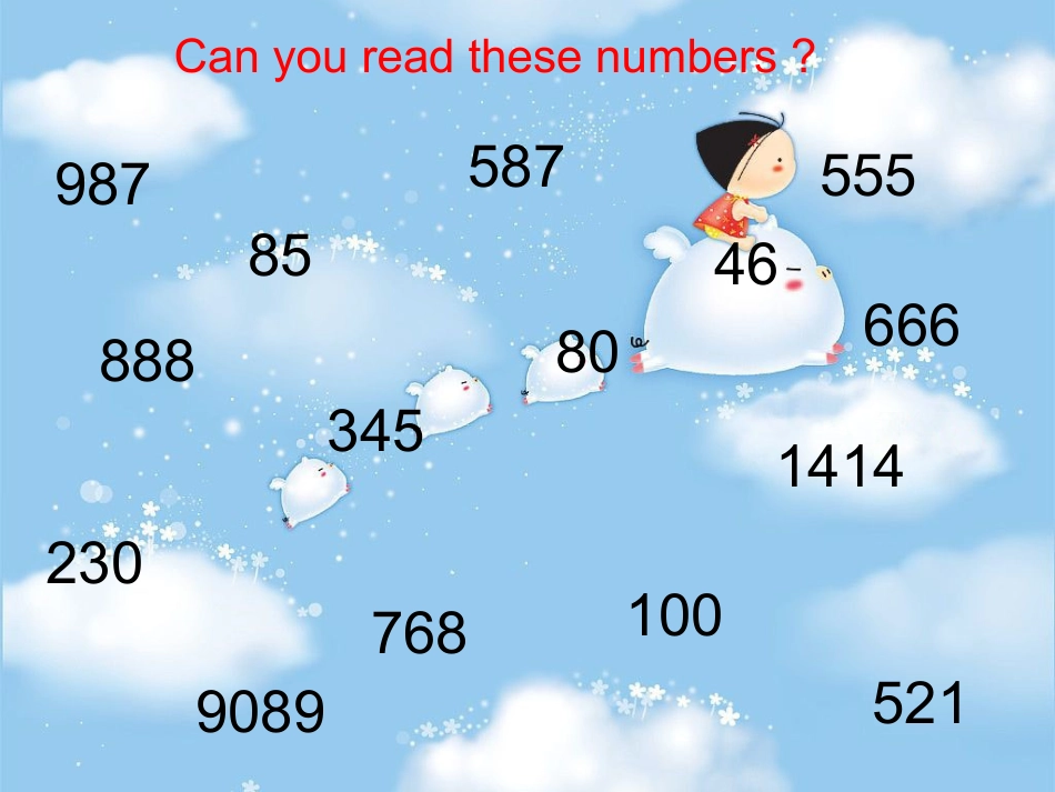 剑桥少儿英语一级B第十课numbers3_第3页
