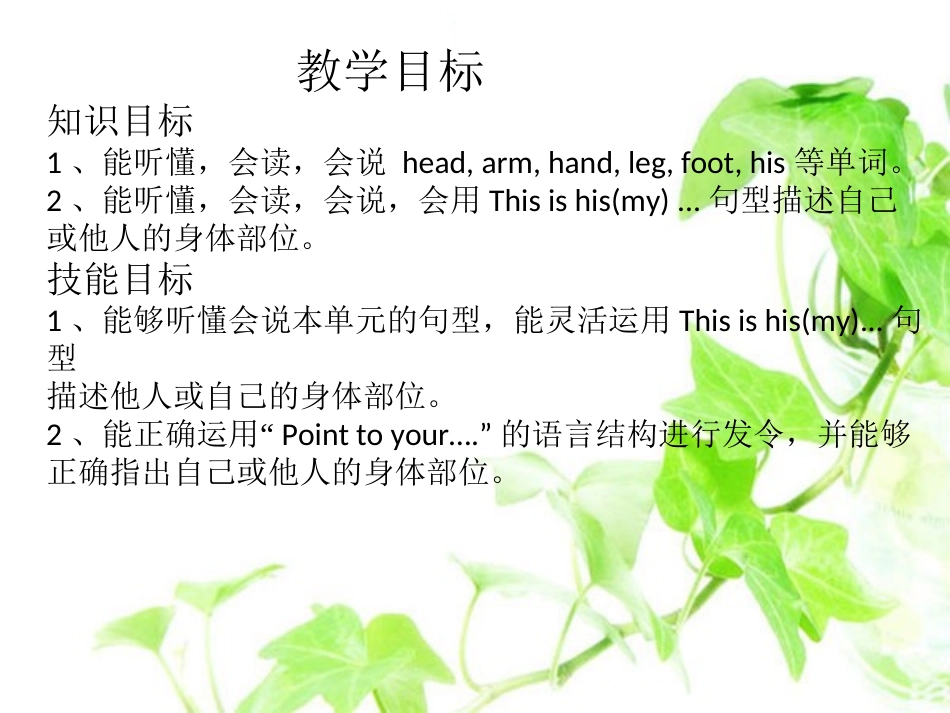 公开课mod10《_This_is_his_head》课件0000000_第2页