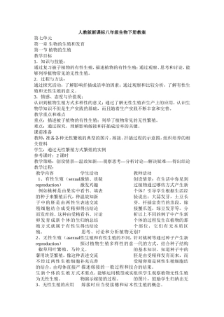 生物的生殖和发育