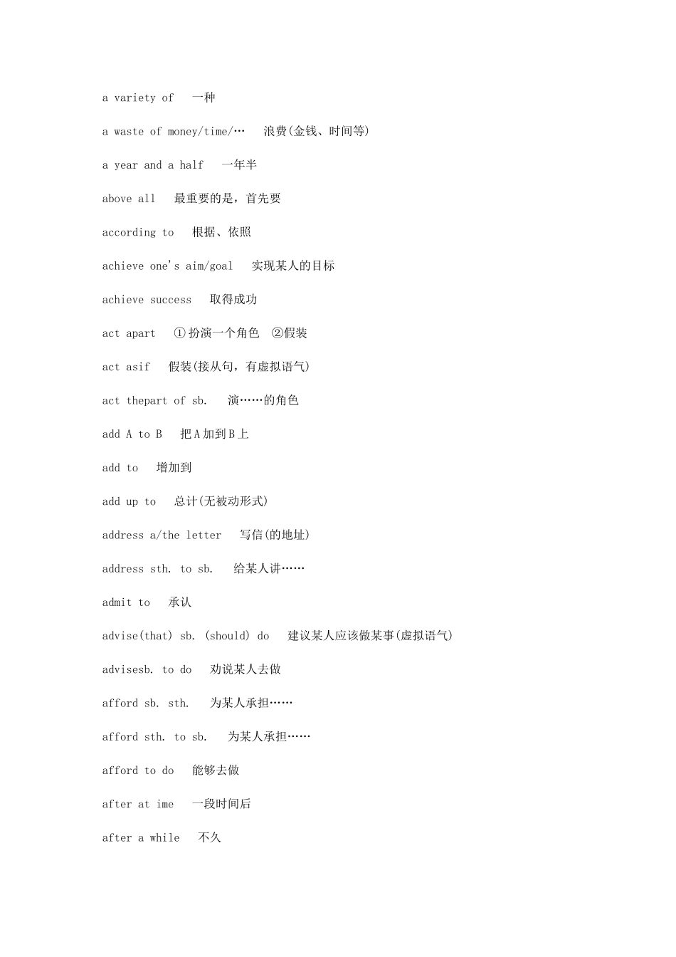 2013届高考英语必考短语词组回扣教材_第3页