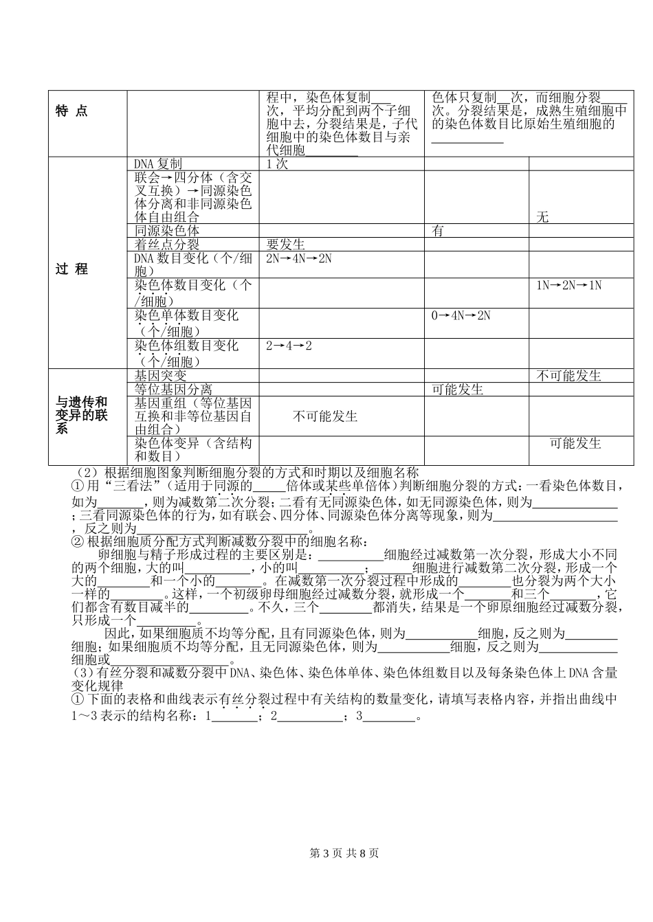 高三冲刺：必修1教材知识点MicrosoftWord文档_第3页