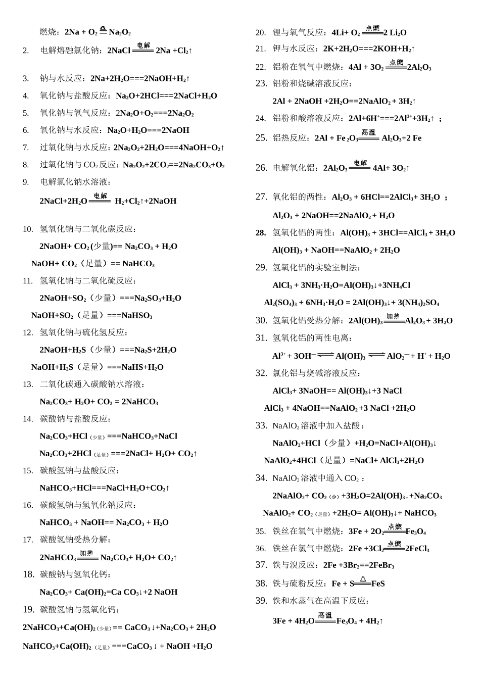 (完美版)高中有机化学方程式总结_第2页