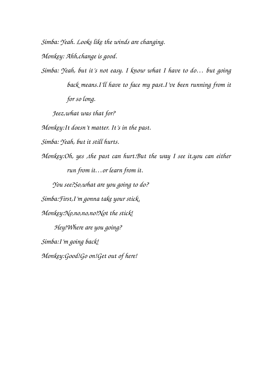 狮子王片段（英文电影配音片段）_第2页