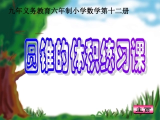圆锥体积练习课