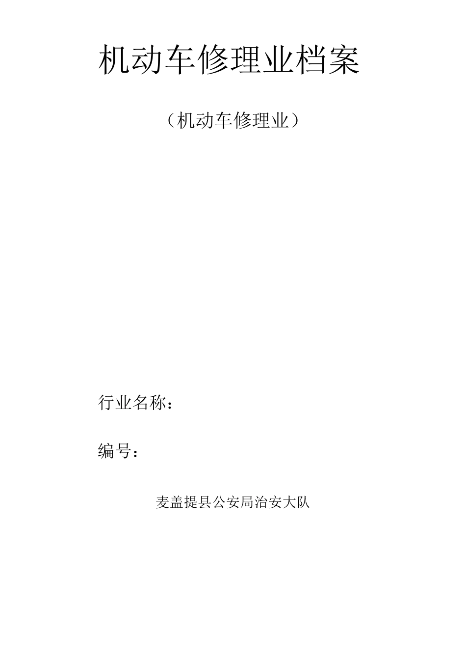 机动车修理业档案_第1页