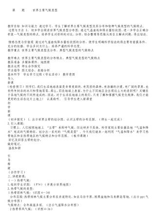 世界主要气候类型