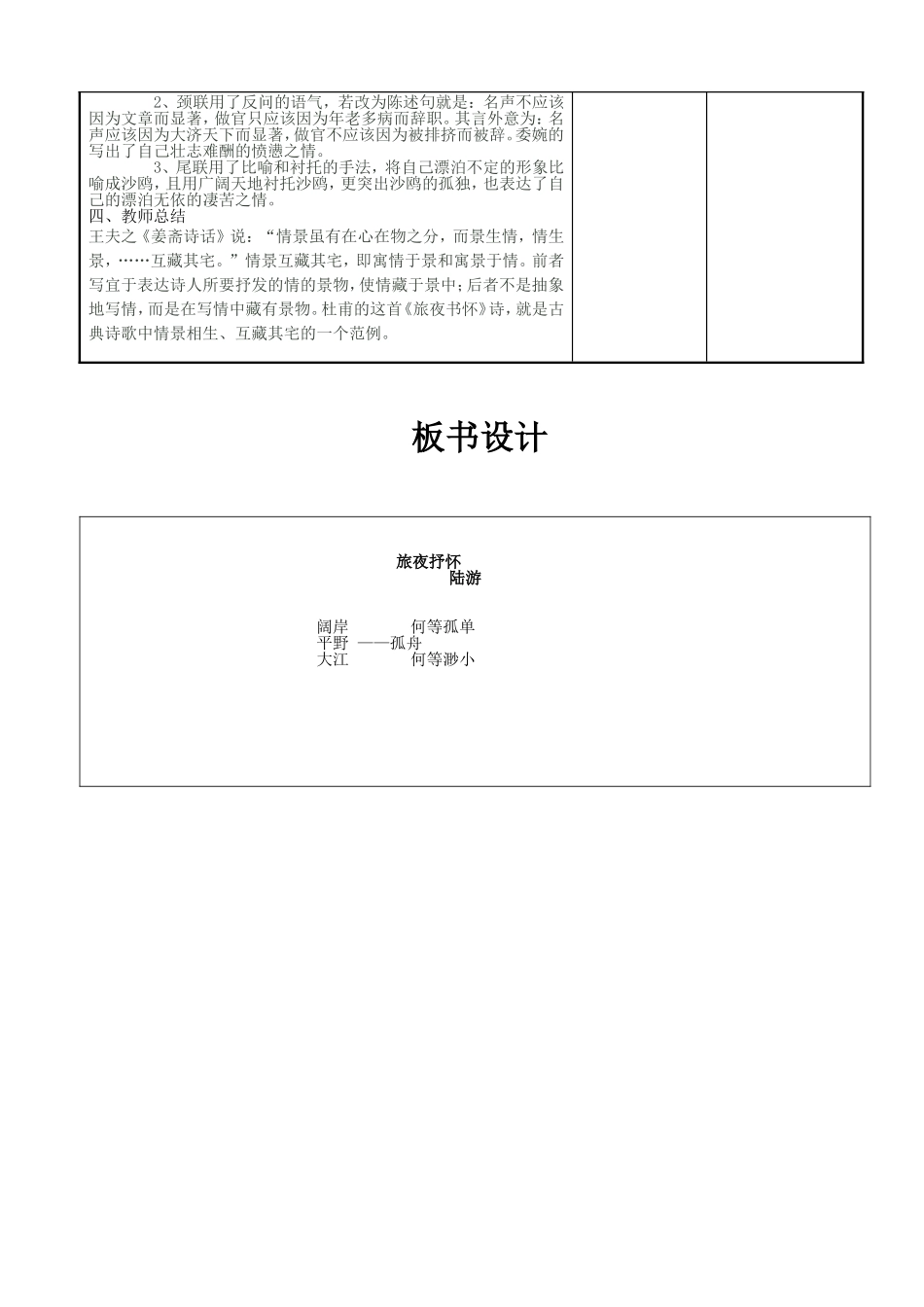 旅夜抒怀教学设计_第2页