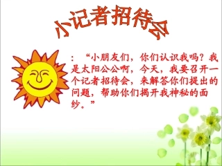 《太阳》教学课件3