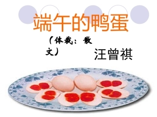 《端午的鸭蛋》课件（28张PPT）