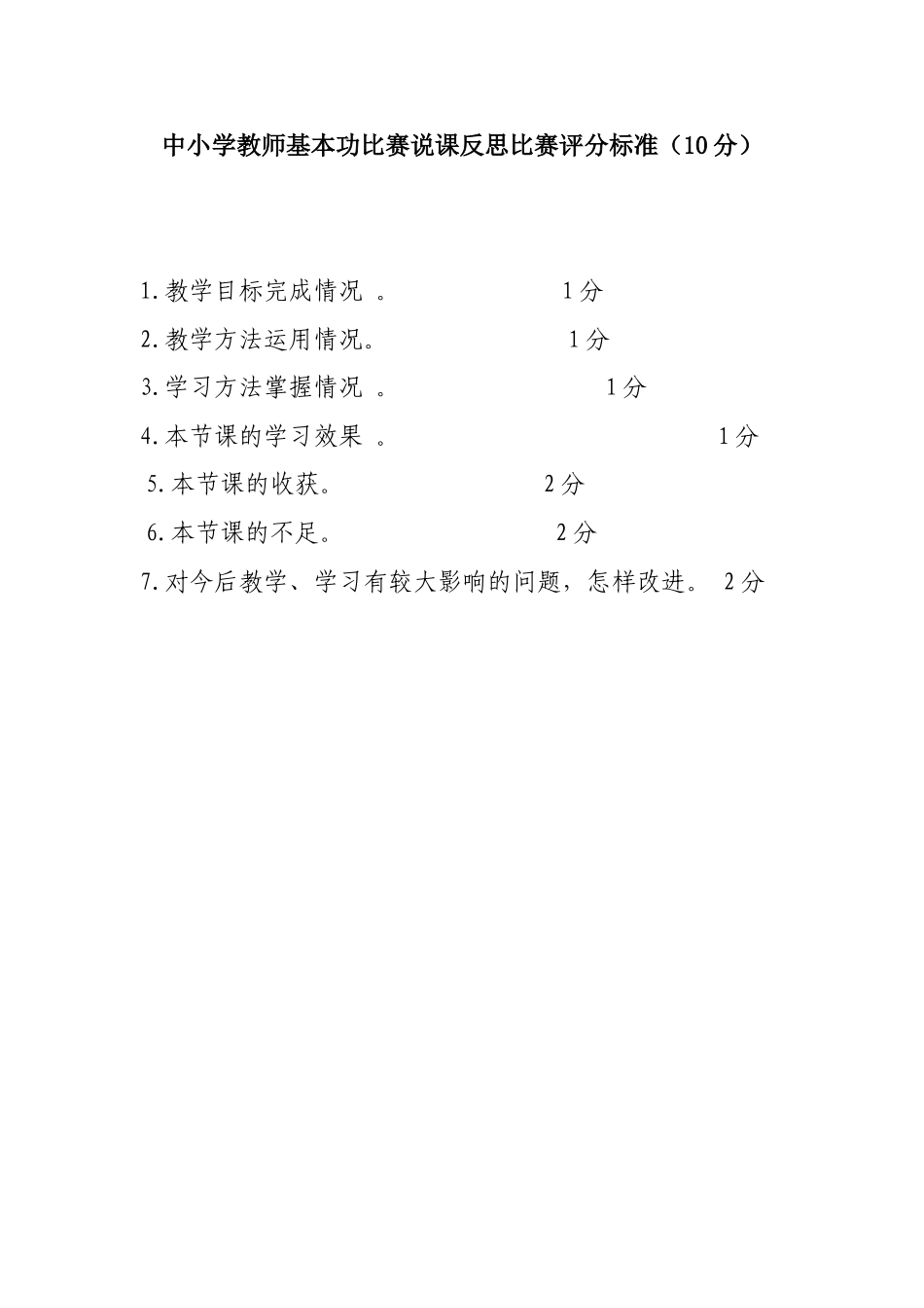 教学反思评分标准_第1页