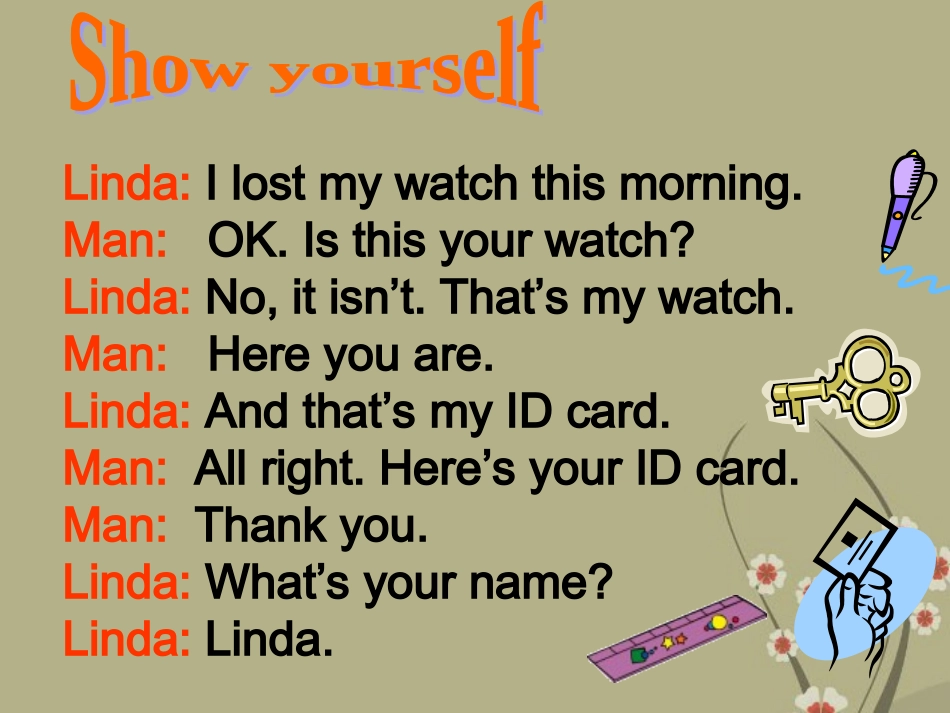 七年级英语上册_Unit_3_Is_this_your_pencil_Period_2_Section_B_2a-3b课件_(新版)人教新目标版_第3页