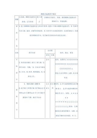 蹲踞式起跑教学设计 (2)