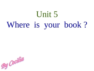 三上Unit5Whereisyourbook？
