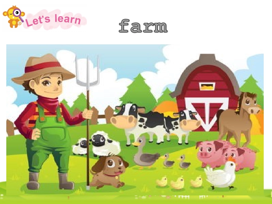 一年级上英语课件-+Unit10+On+the+farm（1）牛津深圳版_第3页
