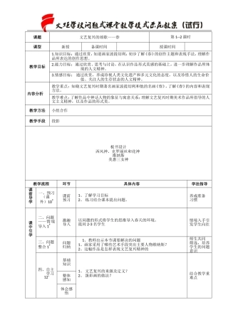 文艺复兴的颂歌