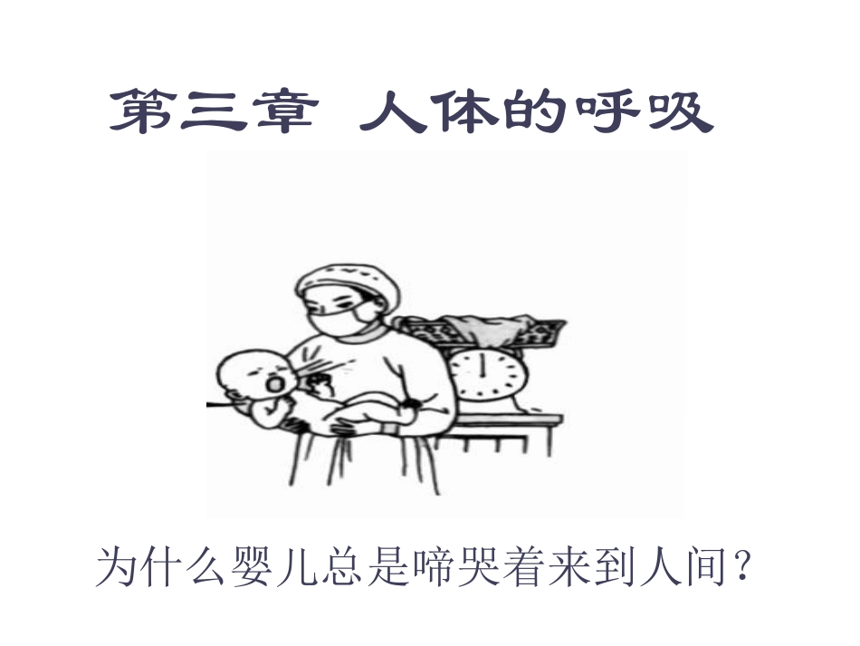 七年级生物下册_第三章_第一节_呼吸道对空气的处理课件_新人教版_第1页