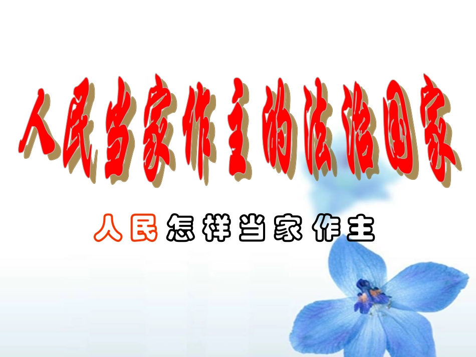 人民当家作主的法治国家(1)_第2页