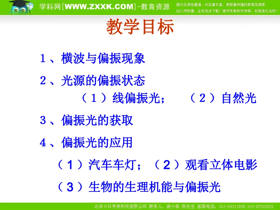 物理：136《光的偏振》PPT课件(新人教版选修3-4)_第2页