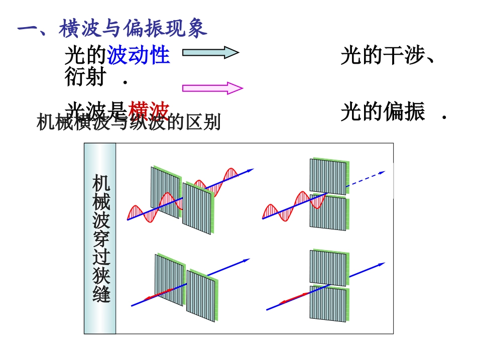 物理：136《光的偏振》PPT课件(新人教版选修3-4)_第3页