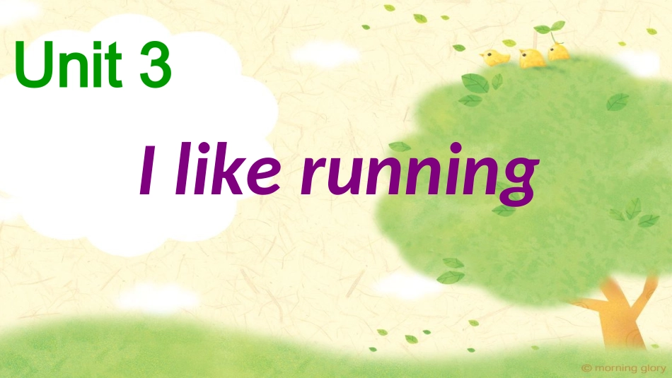 三年级英语I+like+running_第1页