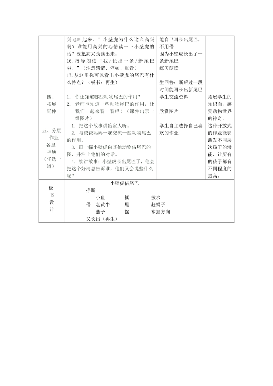 一年级小壁虎借尾巴集体备课_第3页