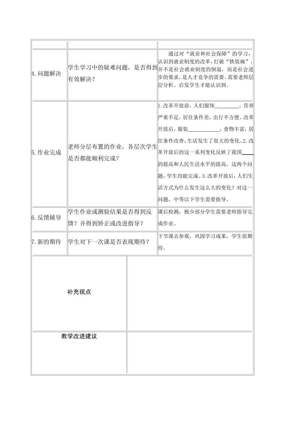 课堂观察记录表单4_第2页