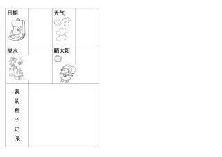 种子观察记录表