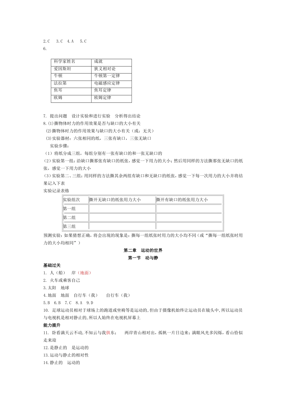 资源与评价物理八年级_第2页