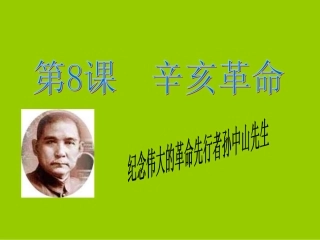 《辛亥革命》课件