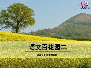 S版第九册语文百花园二
