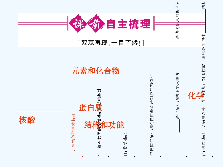 《金版新学案》2011高三生物一轮 绪论课件_第3页