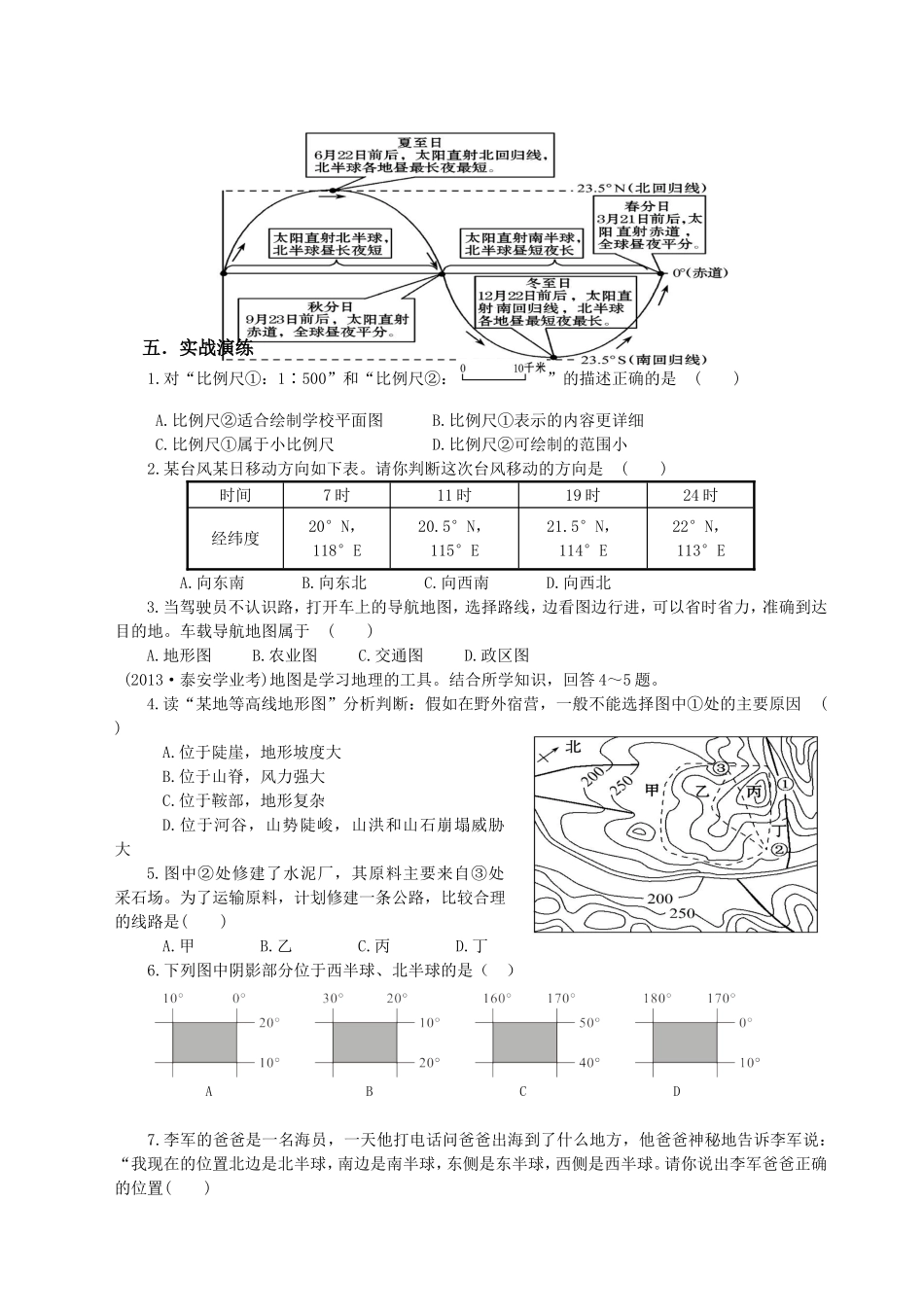 专题一地球和地图_第2页