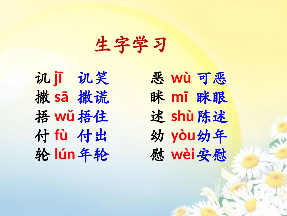 《难忘的八个字》教学课件_第3页