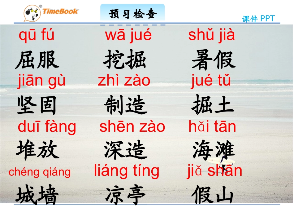 吉林版语文三年级下册《夏日的海滩》_第2页