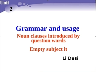 Book-3-U2-Grammar-and-usage李德四
