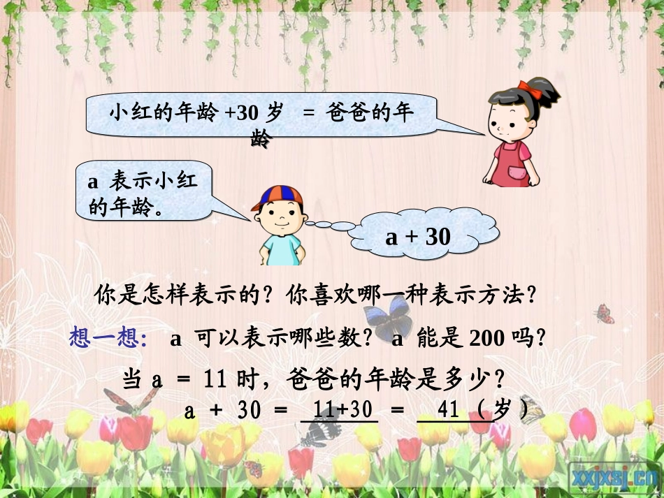 用字母表示数(例4)_第3页