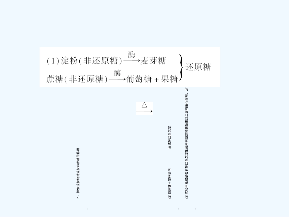 《金版新学案》2011高三生物一轮 实验四、五比较过氧化氢酶和Fe3＋的催化效率探索淀粉酶对淀粉和蔗糖的作用课件 必修3_第3页