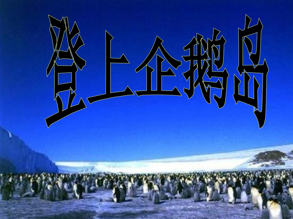 《登上企鹅岛》课件_第1页