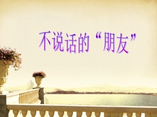 三年级《不说话的朋友》