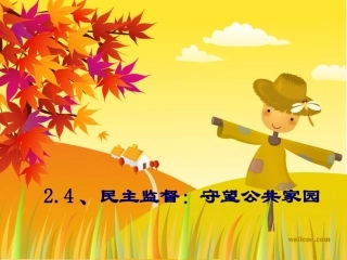 民主监督守望公共家园