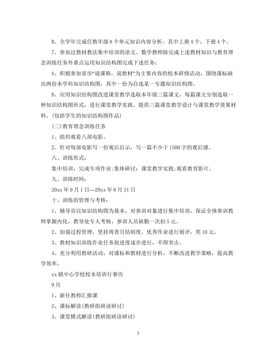 学年度学校教师培训计划_第3页