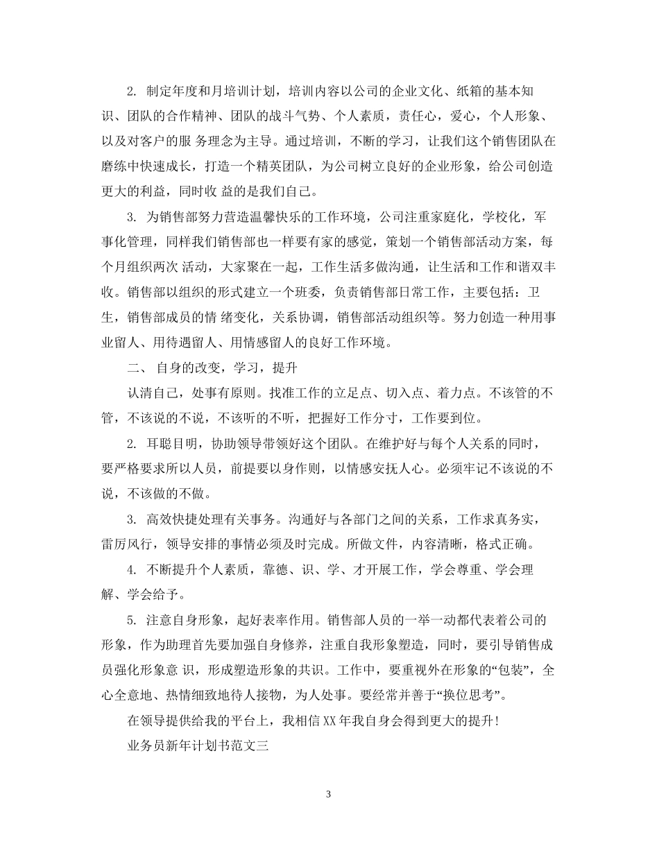 业务员新年计划书_第3页