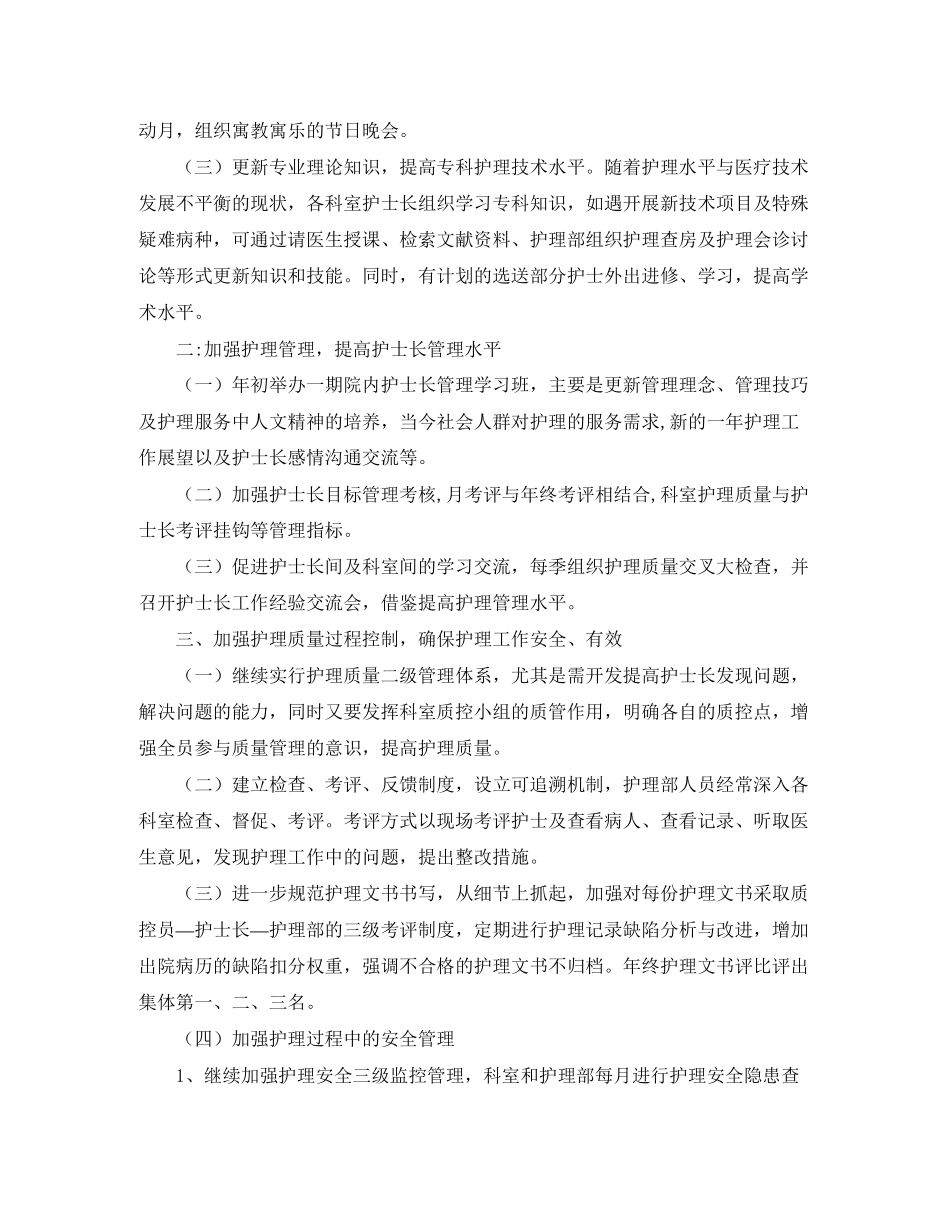 新护士工作计划范文_第2页