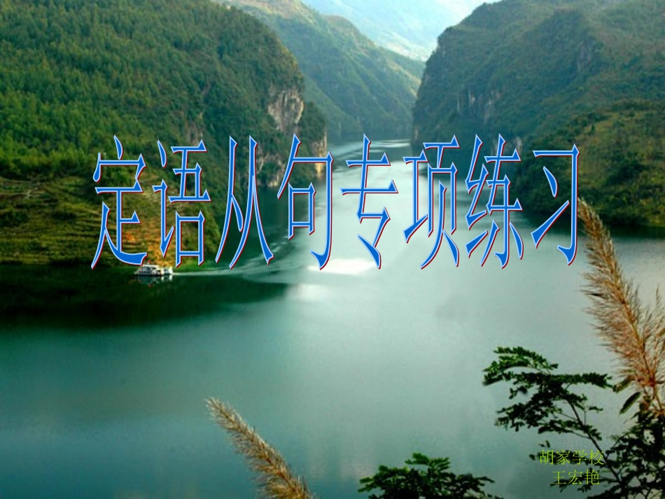 定语从句专项练习_第1页