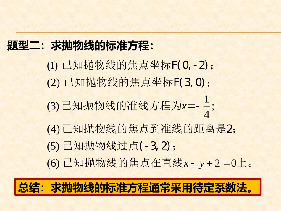 抛物线的标准方程_第3页
