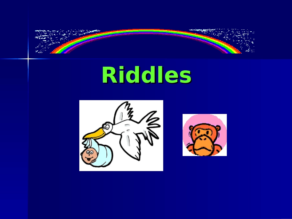 有趣的英语谜语_Riddles_第1页